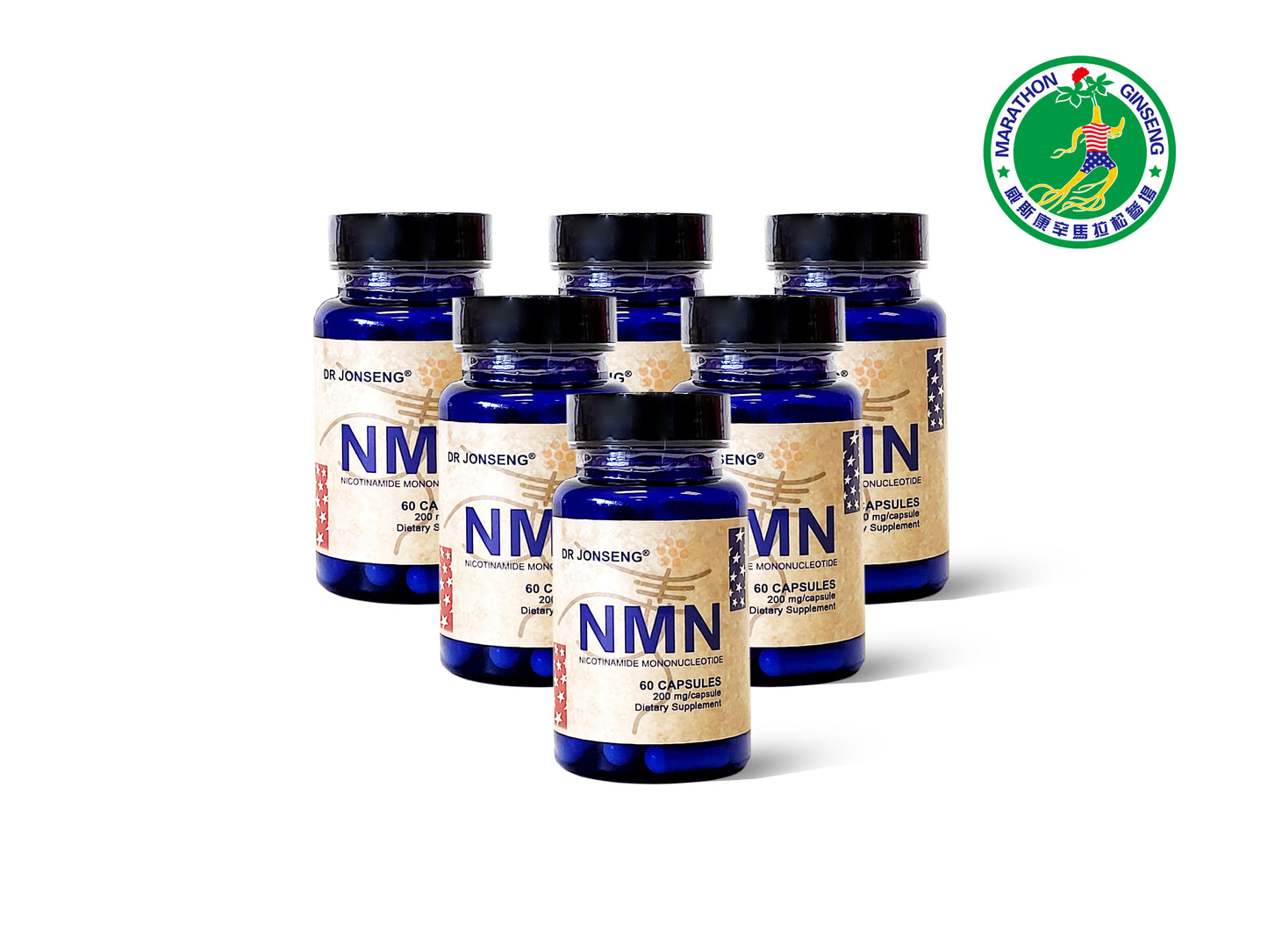 658 Dr Jonseng NMN 胶囊 – 烟酰胺单核苷酸 – 12 克（60 粒）