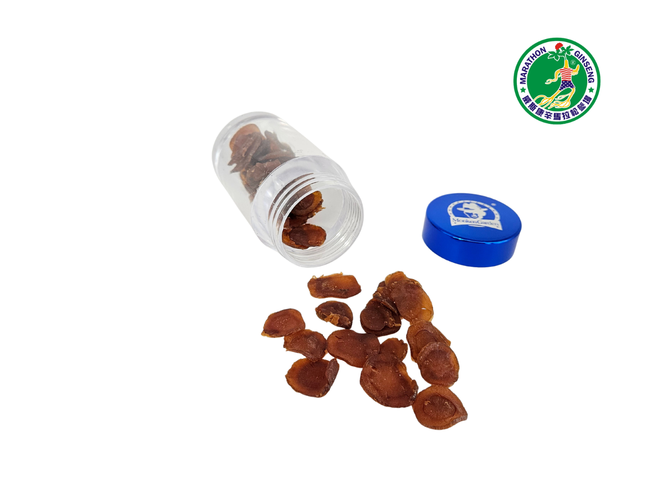 M919-60g - Monk Garden Premium Honey-Infused American Ginseng Slices