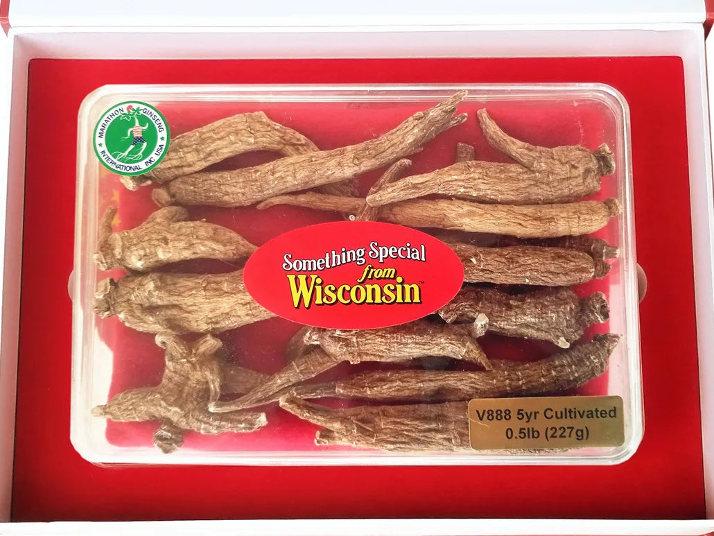 V878 - 5-Yr Cultivated Ginseng Gift Box - 0.5lb